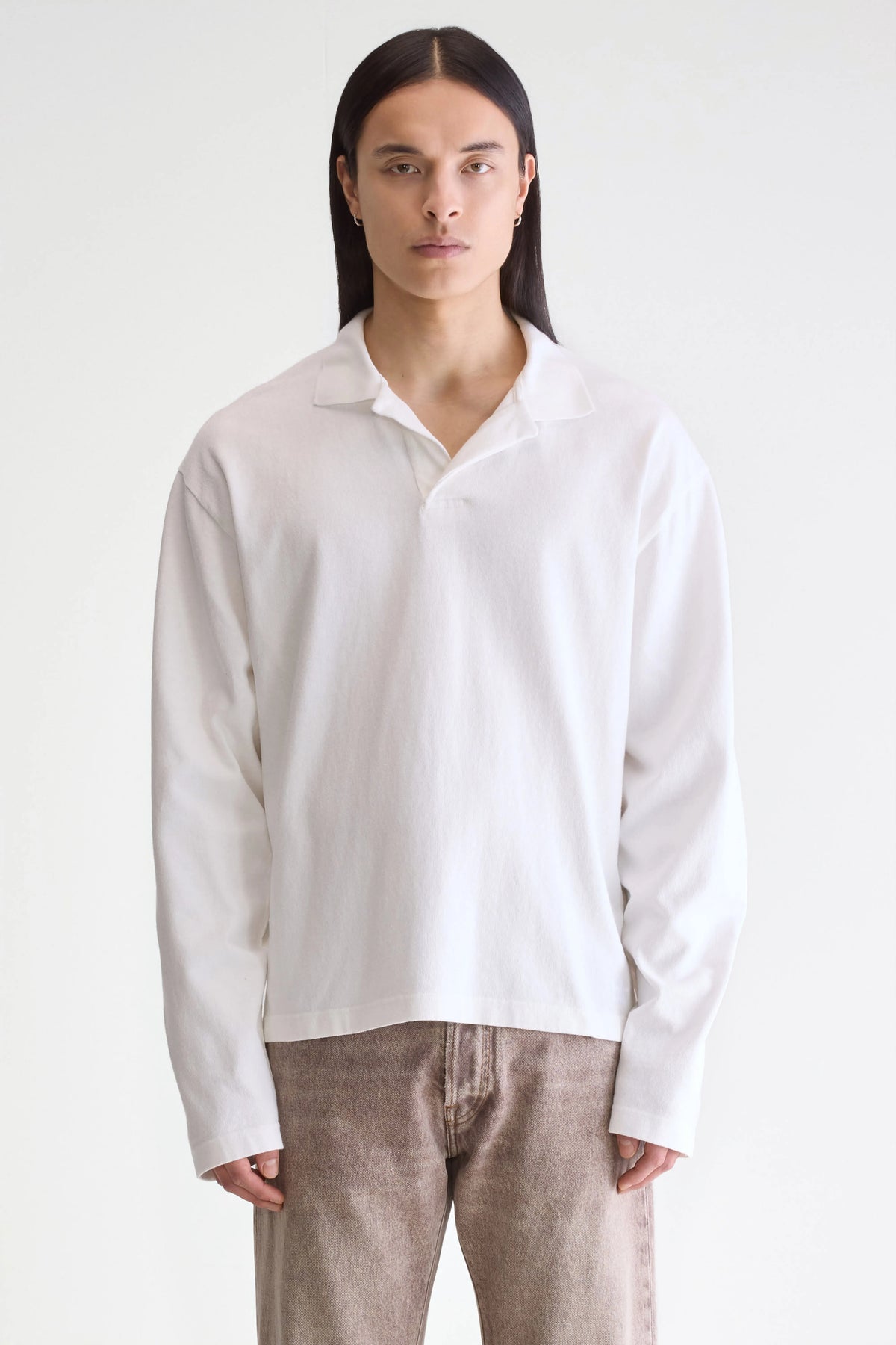 Vlugies long-sleeve polo (252 / M / OFF WHITE)